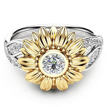 Load image into Gallery viewer, DIAMOND SUN FLOWER RING