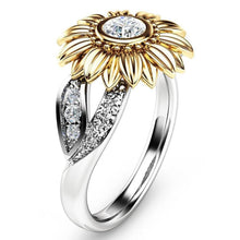 Load image into Gallery viewer, DIAMOND SUN FLOWER RING